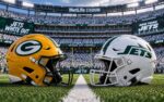Green Bay Packers at New York Jets NFL Week 2 matchup graphic with total pick and analysis from Joe Jensen