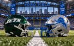 New York Jets at Detroit Lions NFL Week 3 matchup graphic with spread pick and analysis from Joe Jensen