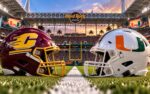 Central Michigan Chippewas at Miami Hurricanes college football matchup graphic with spread pick and analysis from Joe Jensen