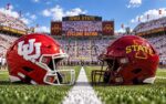 Iowa State Cyclones at Utah Utes college football Big 12 matchup graphic with spread pick and analysis from Joe Jensen