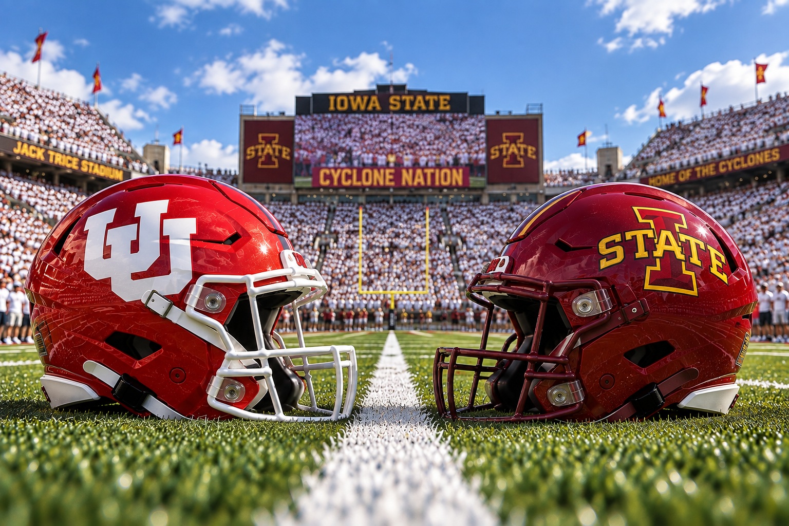 Iowa State Cyclones at Utah Utes college football Big 12 matchup graphic with spread pick and analysis from Joe Jensen