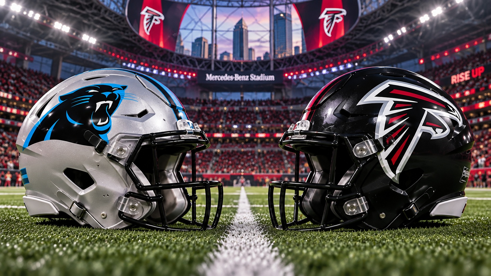 Carolina Panthers at Atlanta Falcons NFL Week 2 Pick Carolina Panthers at Atlanta Falcons NFL Week 2 matchup graphic with spread pick and analysis from Joe Jensen