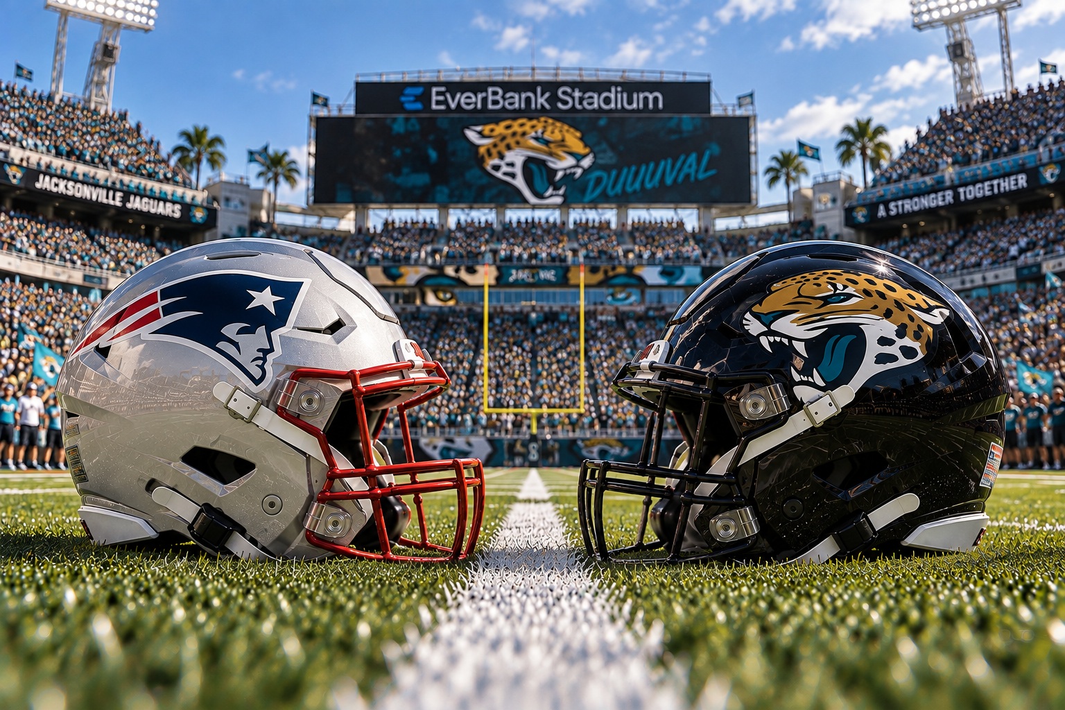 New England Patriots at Jacksonville Jaguars NFL Week 3 Pick New England Patriots at Jacksonville Jaguars NFL Week 3 matchup graphic with spread pick and analysis from Joe Jensen