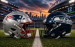 New England Patriots at Seattle Seahawks NFL Week 1 season opener matchup graphic with spread pick and analysis from Joe Jensen