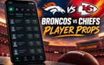 Denver Broncos at Kansas City Chiefs Monday Night Football player props graphic with pick analysis from Joe Jensen