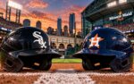 Chicago White Sox at Houston Astros AL Wild Card Series Game 1 matchup graphic with moneyline pick and analysis from Joe Jensen
