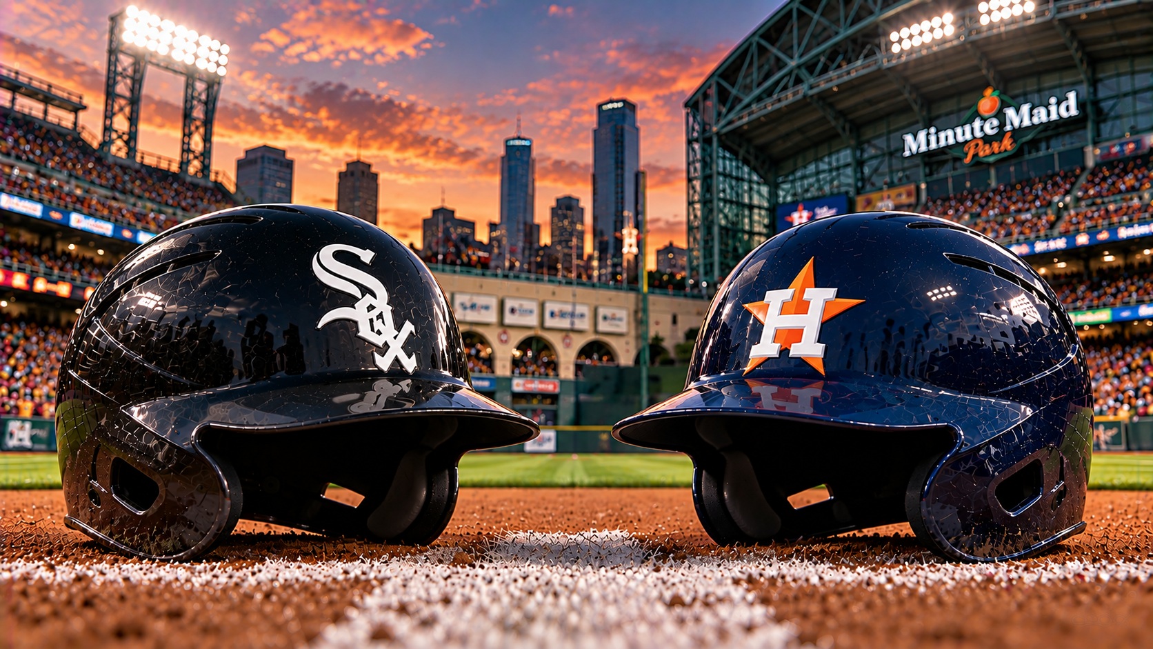 Chicago White Sox at Houston Astros AL Wild Card Series Game 1 matchup graphic with moneyline pick and analysis from Joe Jensen