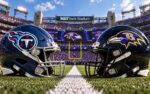 Tennessee Titans at Baltimore Ravens NFL Week 4 matchup graphic with spread pick and analysis from Joe Jensen