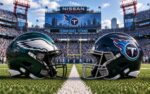 Philadelphia Eagles at Tennessee Titans NFL Week 2 matchup graphic with total pick and analysis from Joe Jensen