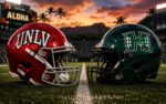 UNLV Rebels at Hawaii Rainbow Warriors college football Week 1 matchup graphic with spread pick and analysis from Joe Jensen