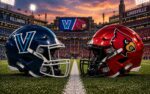 Villanova Wildcats at Louisville Cardinals college football Week 2 matchup graphic with total pick and analysis from Joe Jensen