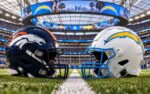 Denver Broncos at Los Angeles Chargers NFL Week 5 AFC West matchup graphic with spread pick and analysis from Joe Jensen