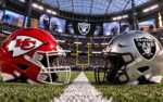 Kansas City Chiefs at Las Vegas Raiders NFL Week 4 matchup graphic with spread pick and analysis from Joe Jensen