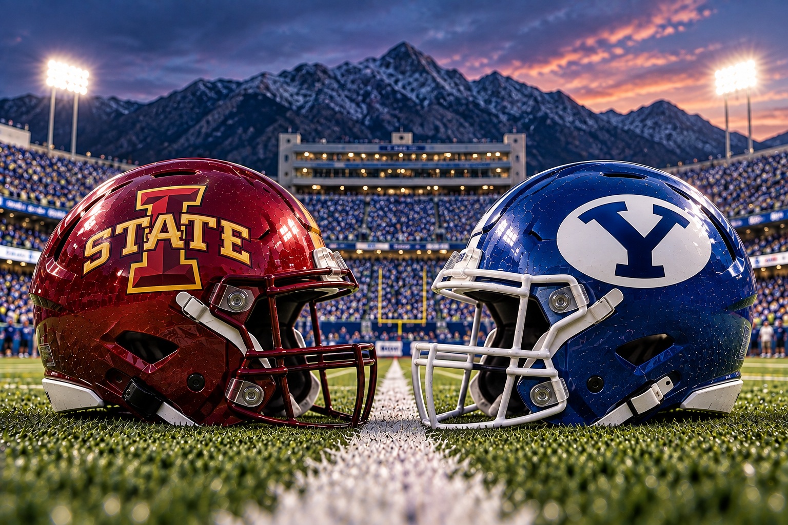 Iowa State at BYU College Football Big 12 Pick Iowa State Cyclones at BYU Cougars college football Big 12 matchup graphic with total pick and analysis from Joe Jensen