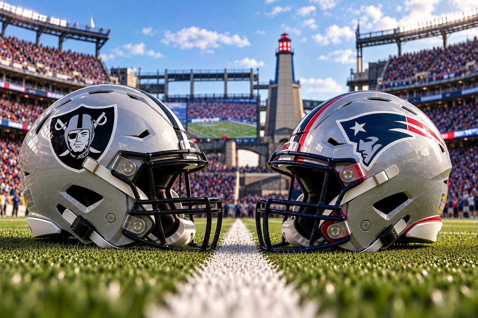 Las Vegas Raiders at New England Patriots NFL Week 5 Pick Las Vegas Raiders at New England Patriots NFL Week 5 matchup graphic with spread pick and analysis from Joe Jensen