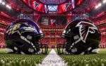 Baltimore Ravens at Atlanta Falcons Week 5 Sunday Night Football matchup graphic with total pick and analysis from Joe Jensen