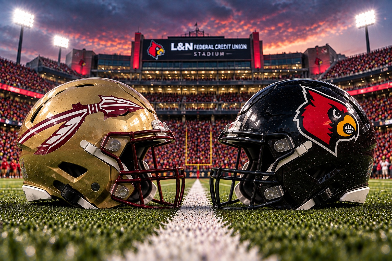 Florida State at Louisville College Football ACC Pick Florida State Seminoles at Louisville Cardinals college football ACC matchup graphic with spread pick and analysis from Joe Jensen