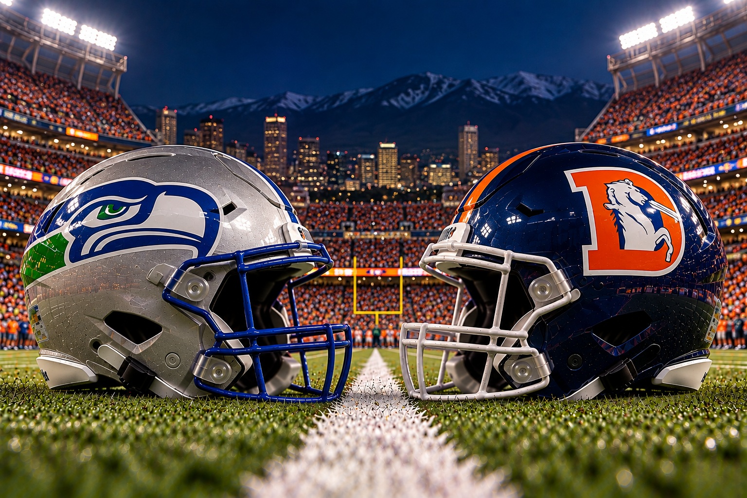 Seattle Seahawks at Denver Broncos Thursday Night Football Week 6 Pick Seattle Seahawks at Denver Broncos Week 6 Thursday Night Football matchup graphic with total pick and analysis from Joe Jensen