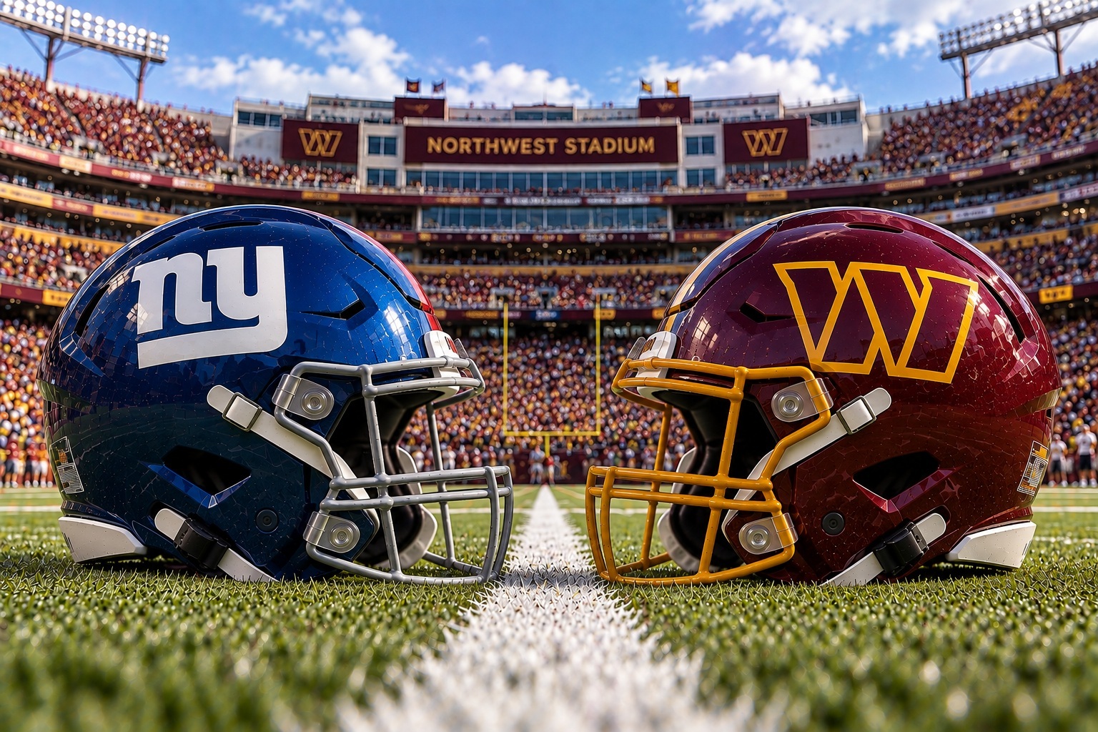 New York Giants at Washington Commanders NFL Week 5 NFC East matchup graphic with spread pick and analysis from Joe Jensen